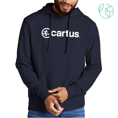  Allmade Navy Organic French Terry Pullover Hoodie - Cartus Horizontal
