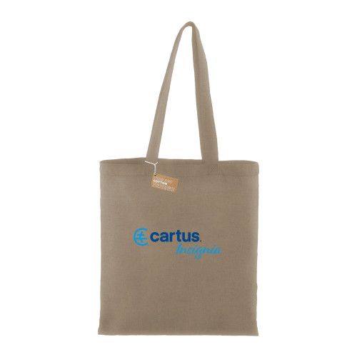  Recycled Cotton Twill Natural Tote - Cartus Insignia
