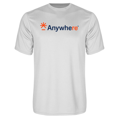  White Performance Tee - Anywhere