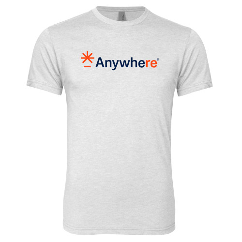  Next Level Heather White Triblend Tee - Anywhere