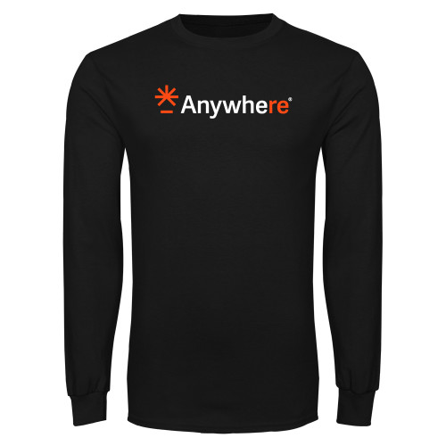  Black Long Sleeve T Shirt - Anywhere