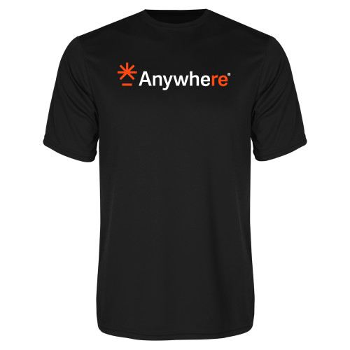  Black Performance Tee - Anywhere