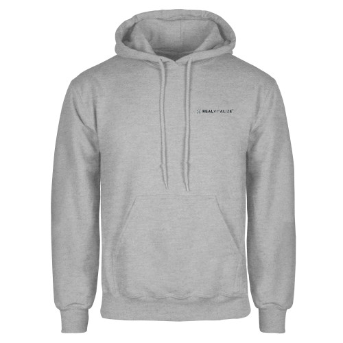  Grey Fleece Hoodie - RealVitalize Flat