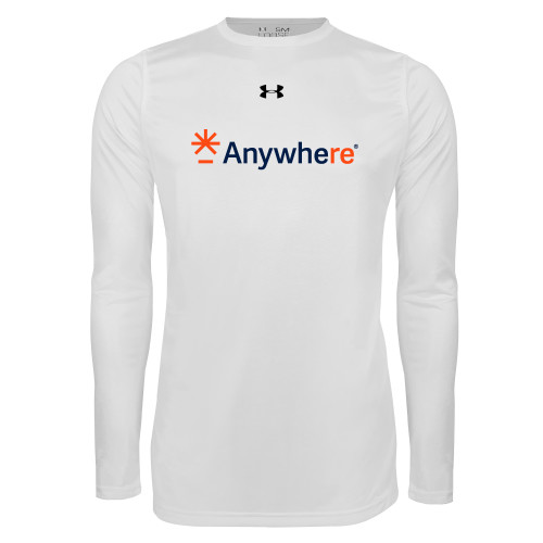  Under Armour White Long Sleeve Tech Tee - Anywhere