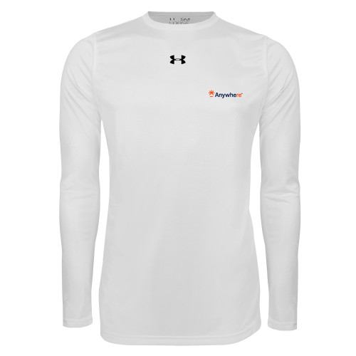  Under Armour White Long Sleeve Tech Tee - Anywhere
