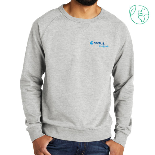  Allmade Light Grey Organic French Terry Crewneck Sweatshirt - Cartus Insignia