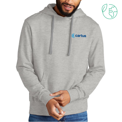  Allmade Light Grey Organic French Terry Pullover Hoodie - Cartus Horizontal