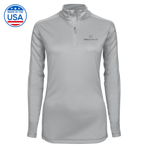  Syntrel Womens Platinum Interlock 1/4 Zip - RealVitalize Primary Mark