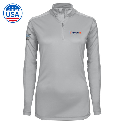  Syntrel Womens Platinum Interlock 1/4 Zip - Anywhere