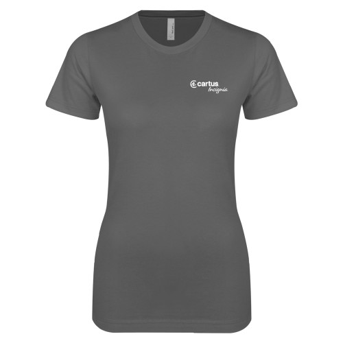  Next Level Womens Charcoal Boyfriend Tee - Cartus Insignia
