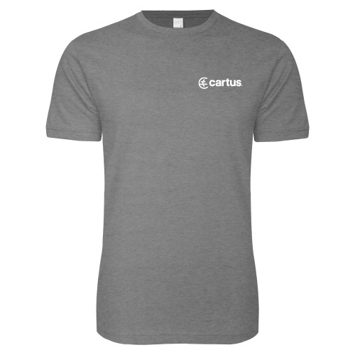  Next Level Heather Grey SoftStyle T Shirt - Cartus Horizontal
