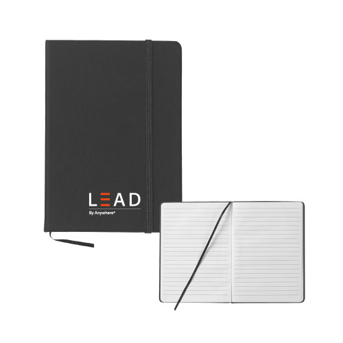  5x7 Black Hard Cover Journal - Lead by Anywhere