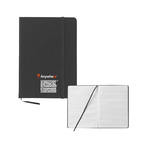  5x7 Black Hard Cover Journal - WME Anywhere 2024