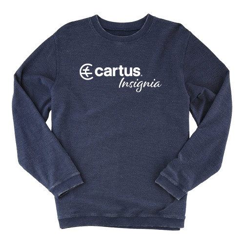  Boxercraft Womens Navy Corded Crew - Cartus Insignia