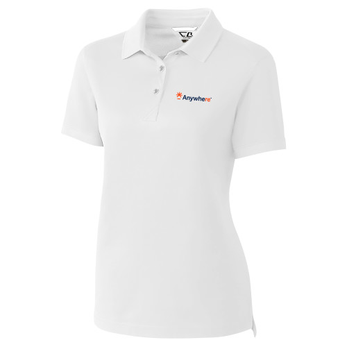  C&B Womens White Advantage Polo - Anywhere