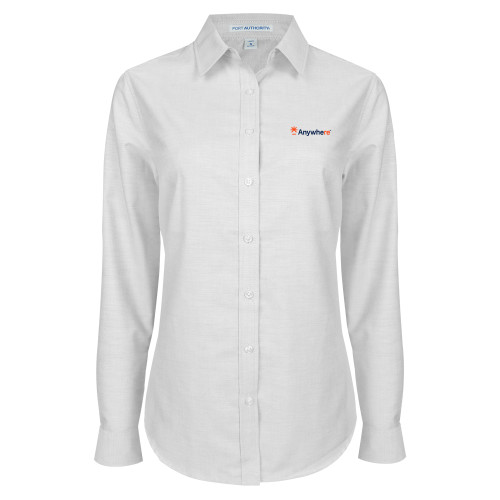  Womens White Oxford Shirt - Anywhere