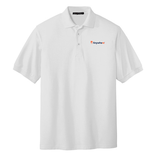  White Silk Touch Polo - Anywhere