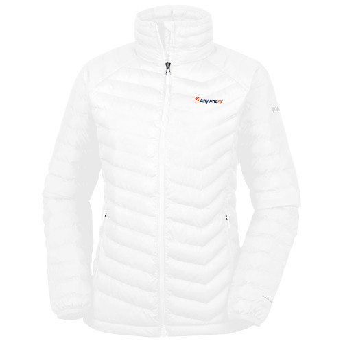  Columbia Womens White Powder Lite Jacket - Anywhere