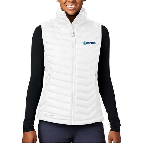  Columbia Womens White Powder Lite Vest - Cartus Horizontal