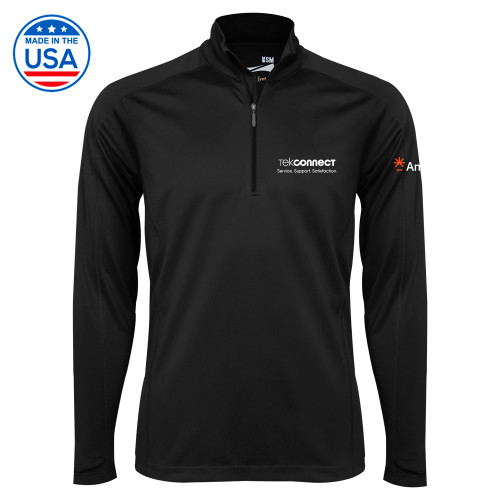  Syntrel Black Interlock 1/4 Zip - Tekconnect