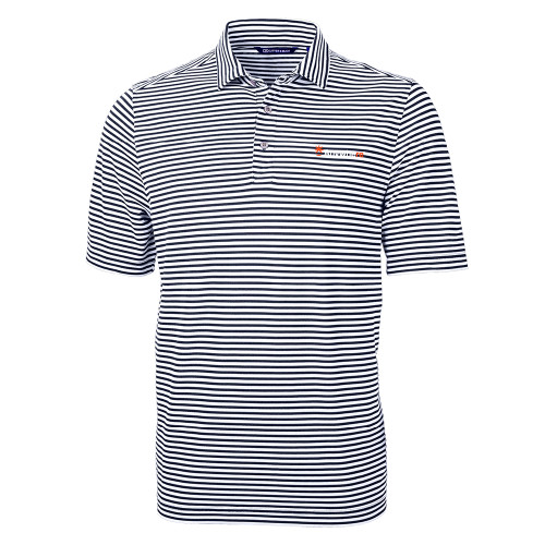  C&B Navy Virtue Eco Pique Stripe Polo - Anywhere