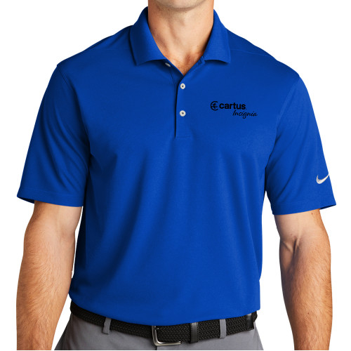  Nike Royal Dri Fit Micro Pique 2.0 Polo - Cartus Insignia - TONE