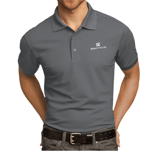  OGIO Rogue Grey Caliber 2.0 Polo - RealVitalize Primary Mark EMB