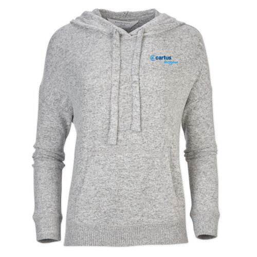  Boxercraft Womens Oxford Grey Heather Cuddle Soft Hoodie - Cartus Insignia