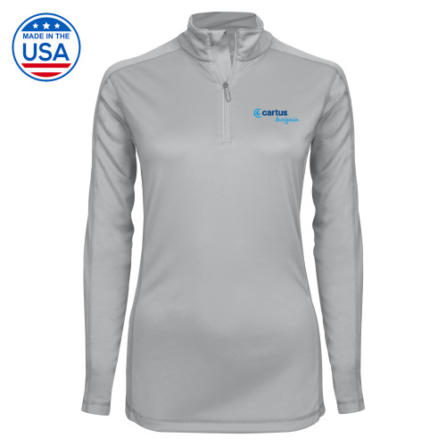  Syntrel Womens Platinum Interlock 1/4 Zip - Cartus Insignia