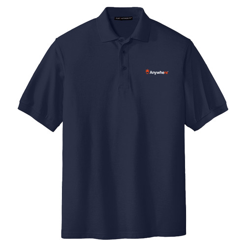  Extended Navy Silk Touch Polo - Anywhere