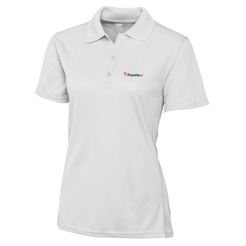  C&B Womens White Clique Ice Pique Polo - Anywhere