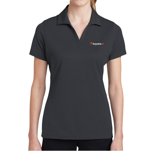  Womens Charcoal Dry Mesh Polo - Anywhere