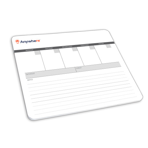  Mousepad/Week At A Glance Note Pad - Anywhere