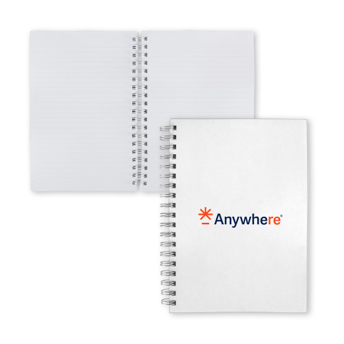  Clear 7 x 10 Spiral Journal Notebook - Anywhere
