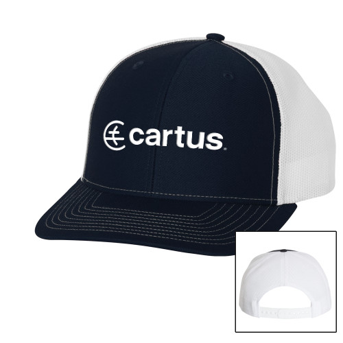  Richardson Navy/White Trucker Hat - Cartus Horizontal