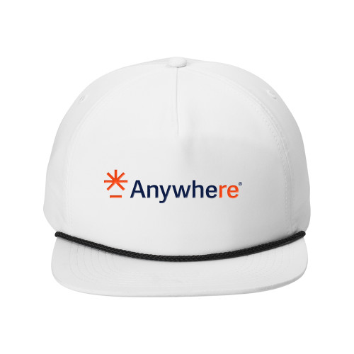  Retro White/Black Rope Cap - Anywhere