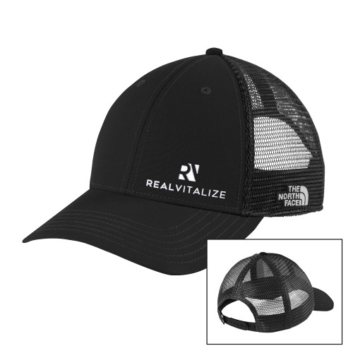  The North Face Black/Black Ultimate Trucker Hat - RealVitalize Primary Mark EMB