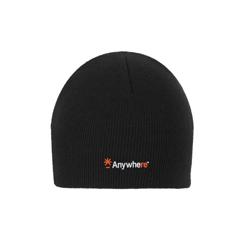  Black Knit Beanie - Anywhere