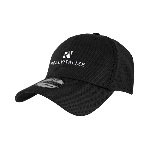  New Era Black Diamond Era 39Thirty Stretch Fit Hat - RealVitalize Primary Mark EMB