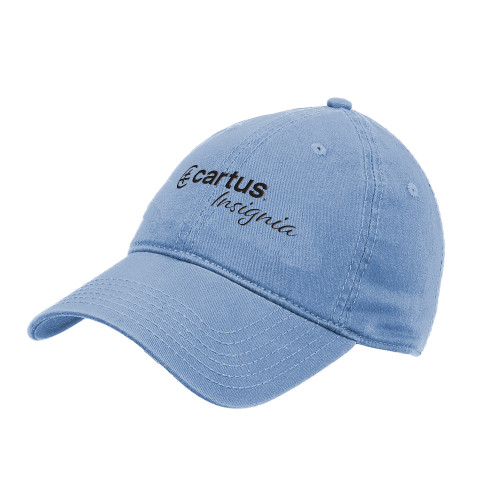  Light Blue Unstructured Adjustable Low Profile Hat - Cartus Insignia
