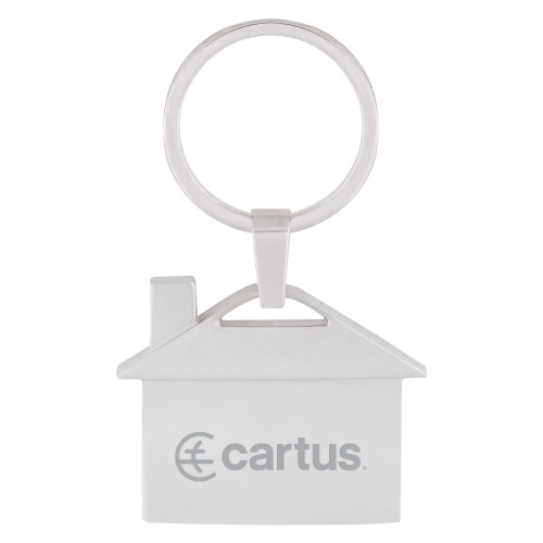 Silver Home Sweet Home Key Holder - Cartus Horizontal Engraved