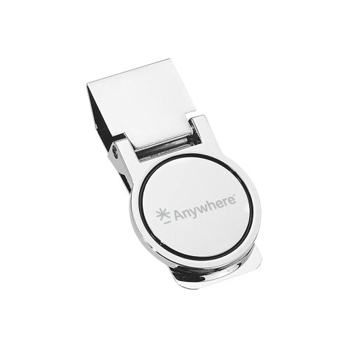  Round Silver Money Clip - Anywhere Engraved