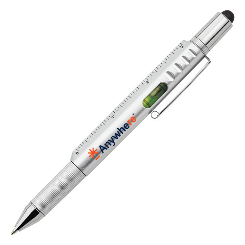  6 in 1 Silver Ballpoint Pen - Anywhere