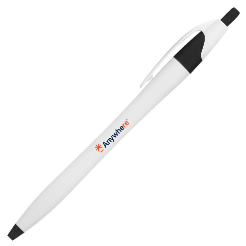  Dart White/Black Pen w/Blue Ink - Anywhere