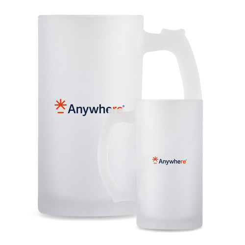  Full Color Decorative Frosted Glass Mug 16oz - Anywhere
