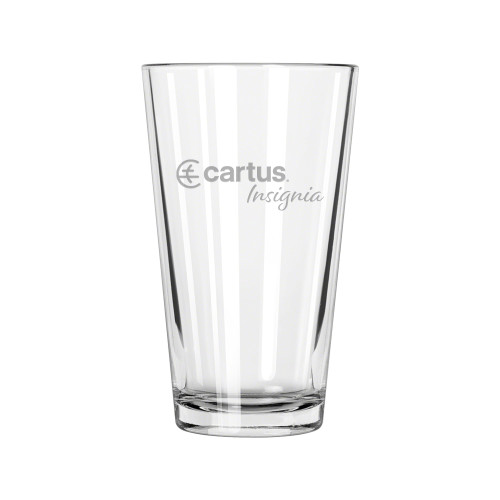  Libbey Glass 16oz - Cartus Insignia Engraved
