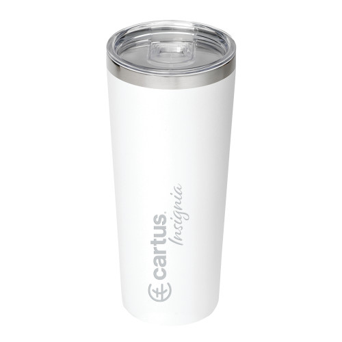 Thor Vacuum Insulated White Tumbler 22oz - Cartus Insignia Engraved