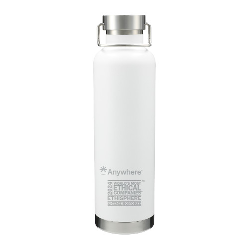  Thor Copper Vacuum Insulated White Bottle 32oz - WME Anywhere 2024 Engraved