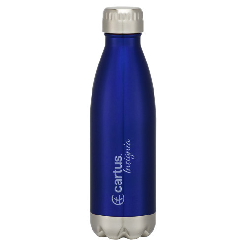  Swig Stainless Steel Blue Bottle 16oz - Cartus Insignia Engraved