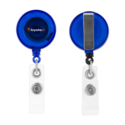  Blue Retractable Badge Holder - Anywhere